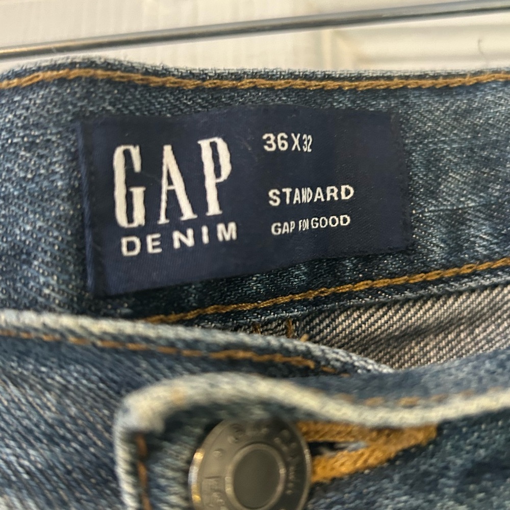 Lot of 3 Gap Men’s Straight Leg Jeans 36x32 - Picture 5 of 5